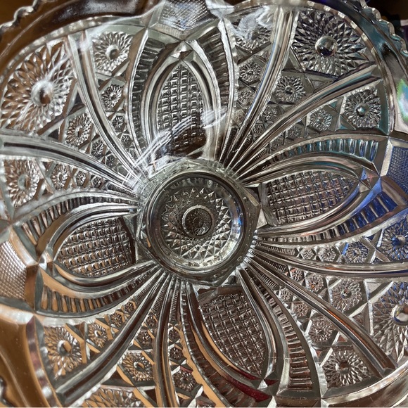 SELLING CLEAR GLASS CANDY COMPOTE PRE- OWNED CONDITION - Picture 2 of 5